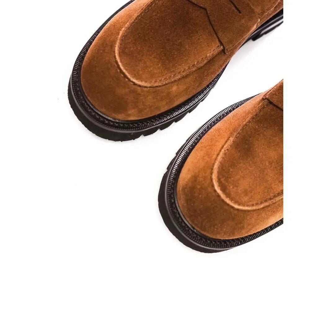 $995 FERRAGAMO - Brown Suede 